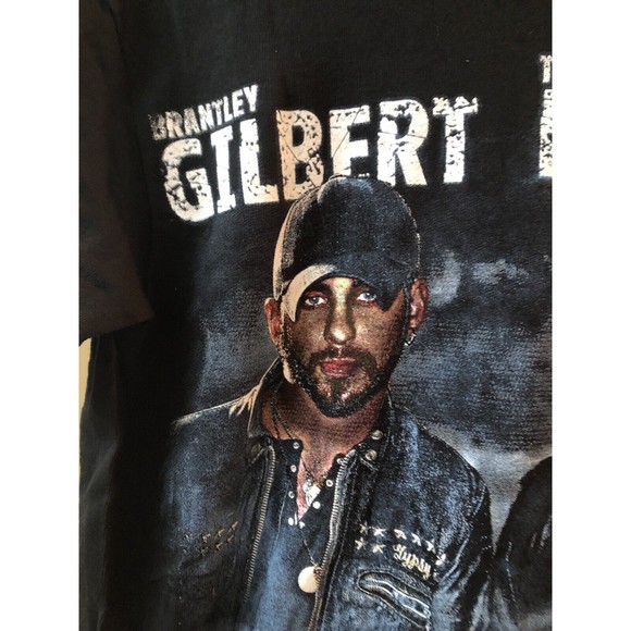 NOS TIM MCGRAW / BRANTLEY GILBERT 2013 Two Lanes Freedom Tour Concert T-shirt S - Picture 2 of 6